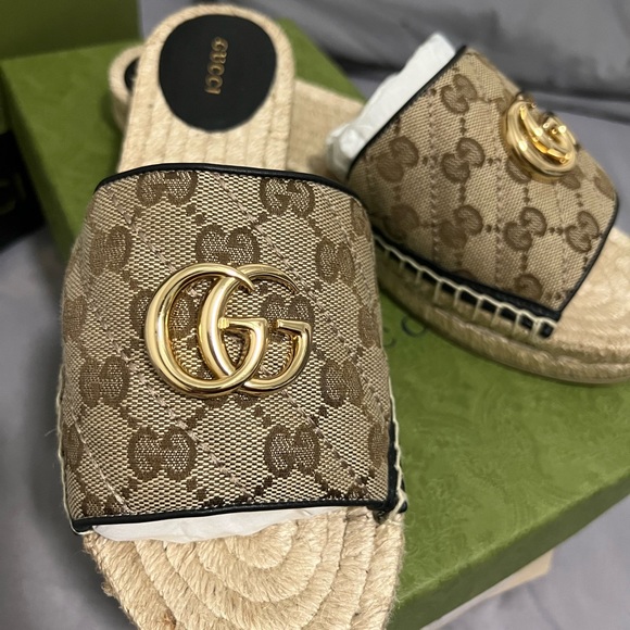 Authentic Gucci GG spadrilles sandals, completly new, never worn!!! - Picture 5 of 10